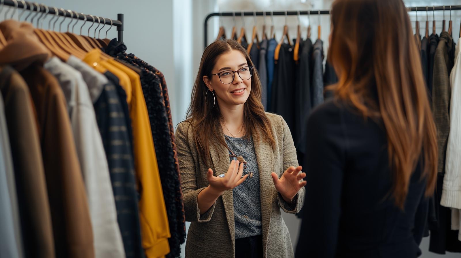 Sustainable fabrics on a worktable